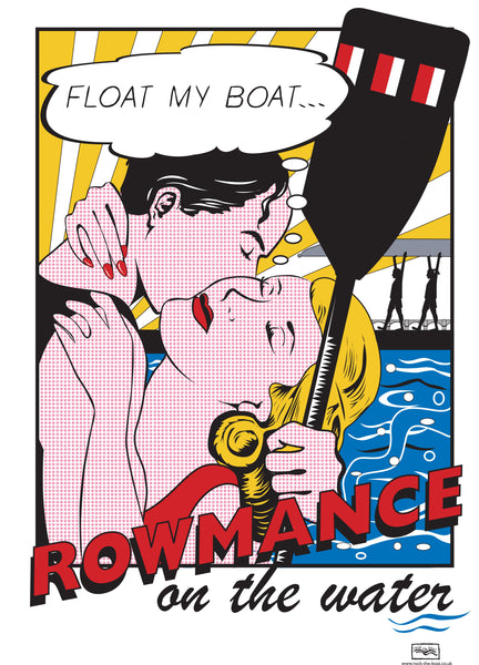 Rowmance customised Club blade (oar) print