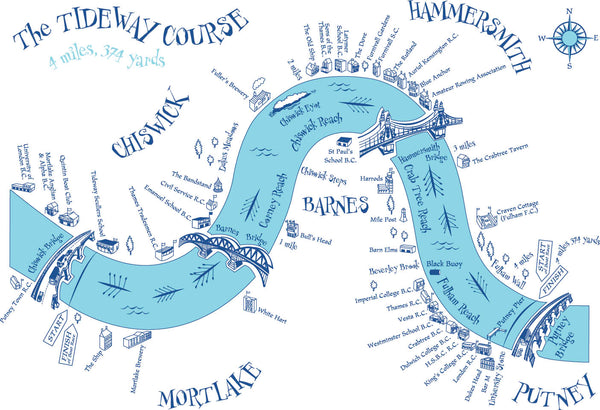 Tideway Course Postcard Pack (5 cards)