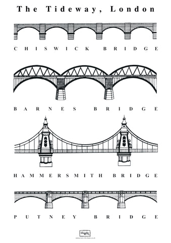 Tideway Bridges Poster