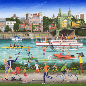Hammersmith River Greetings Card
