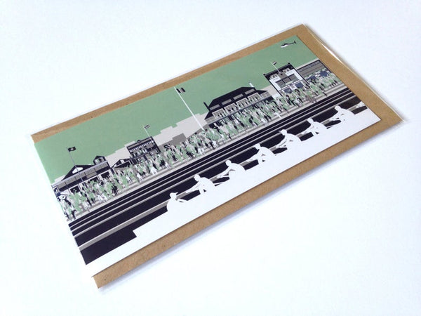 The Boat Race at Putney Greetings Card