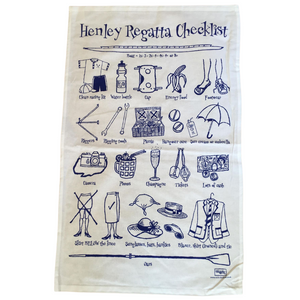 Henley Checklist tea towel
