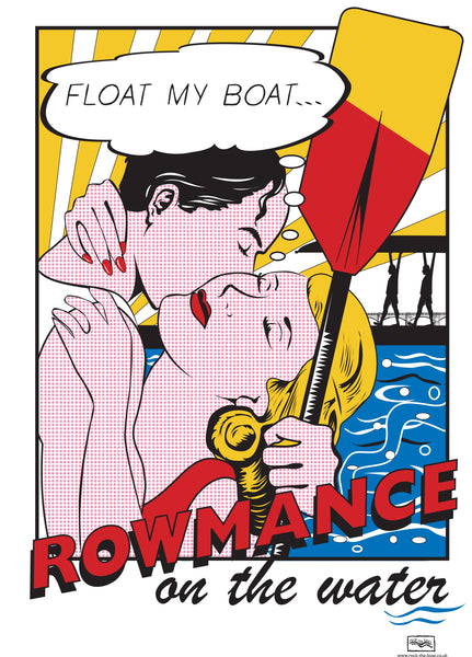Rowmance customised Club blade (oar) print