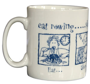 Eat Sleep Row mug