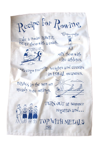 Recipe for Rowing Tea Towel